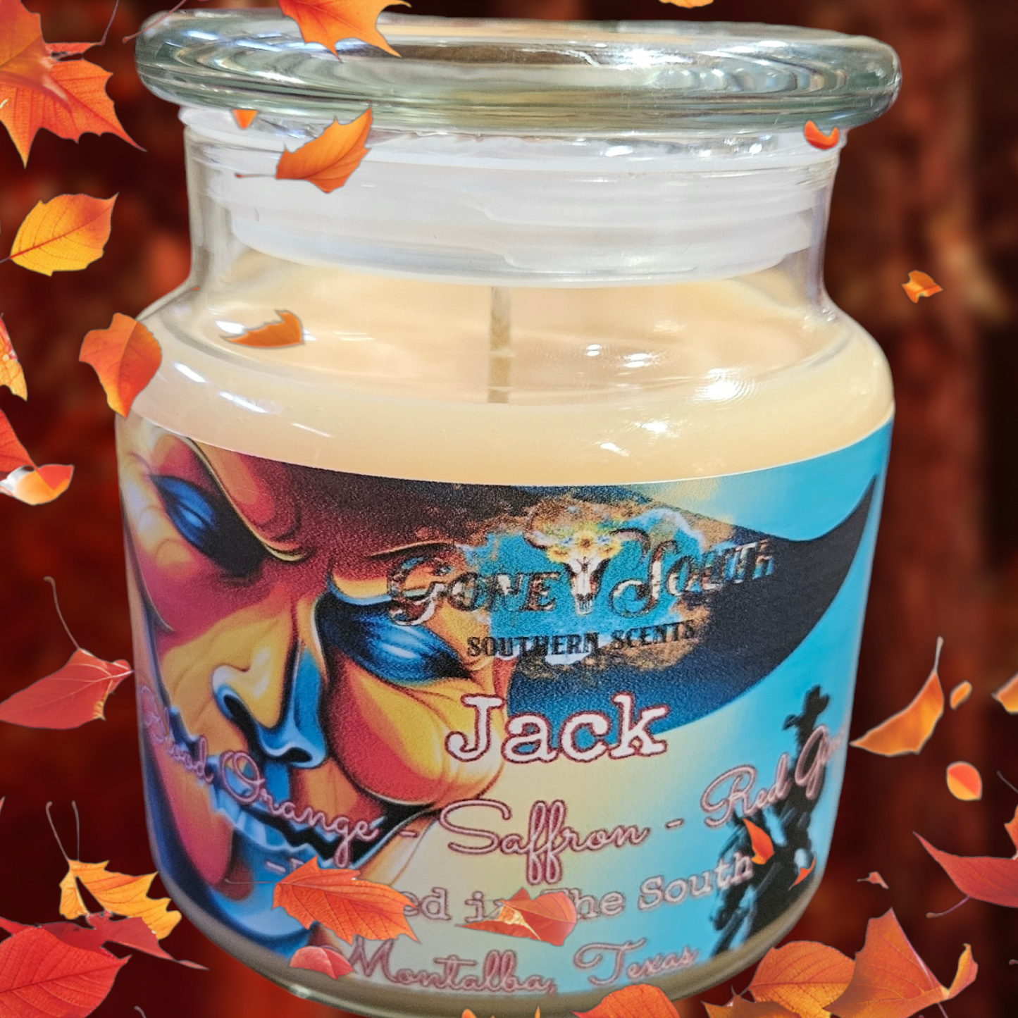 16 oz Halloween Fall candle